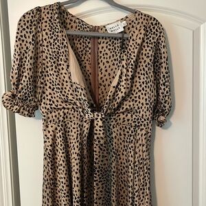 Cute midi cheetah dress